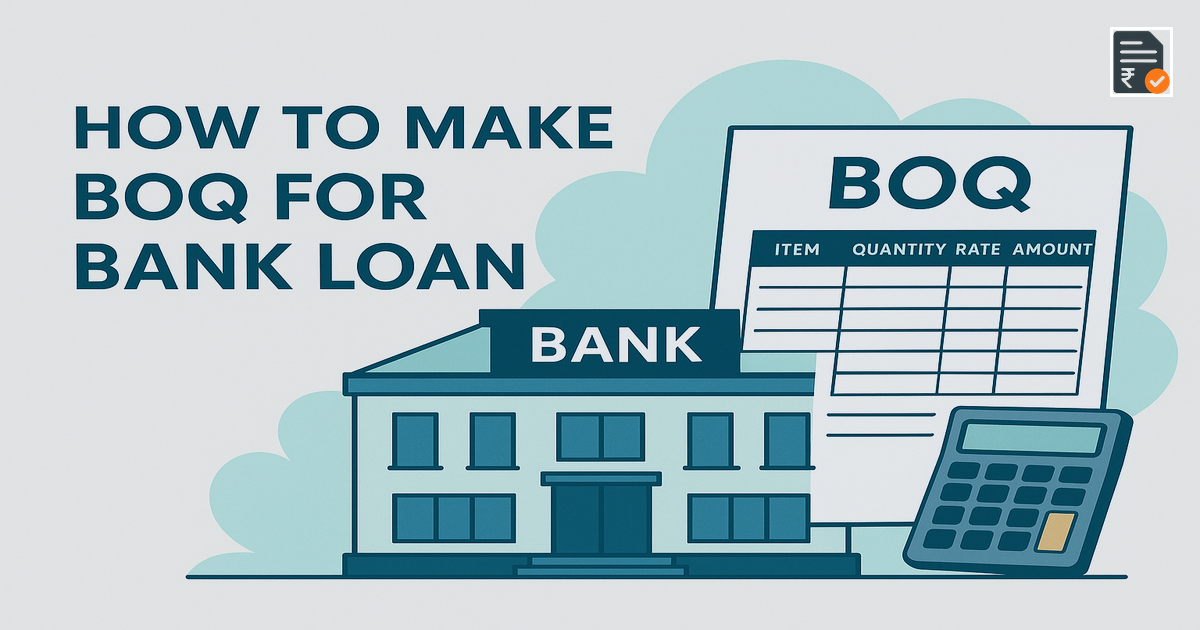 How to Make BOQ for Bank Loan – myBOQ